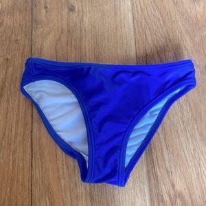 One pair of blue swim bottoms. Brand Speedo. Brand new. Size 8 girls